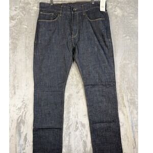 EXPRESS Men Jeans Extra Slim Low Rise‎ Straight Leg Zach Dark Wash W36 L32